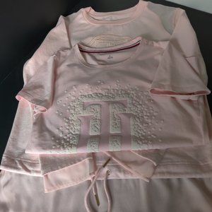 Tommy Hilfiger Women's Pullover Sweatshirt and t-shirt, Pink, Size S